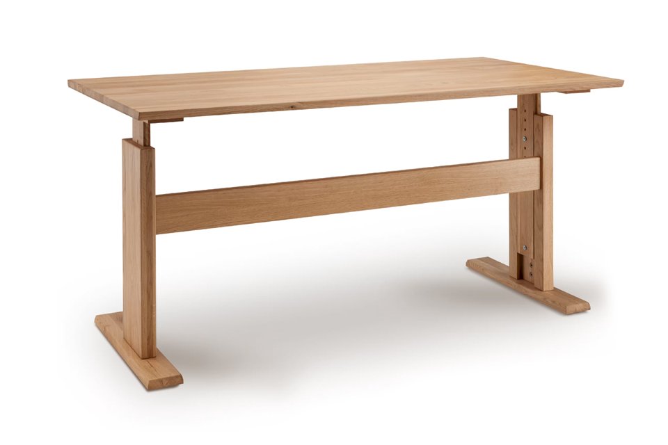 Massief houten bureau