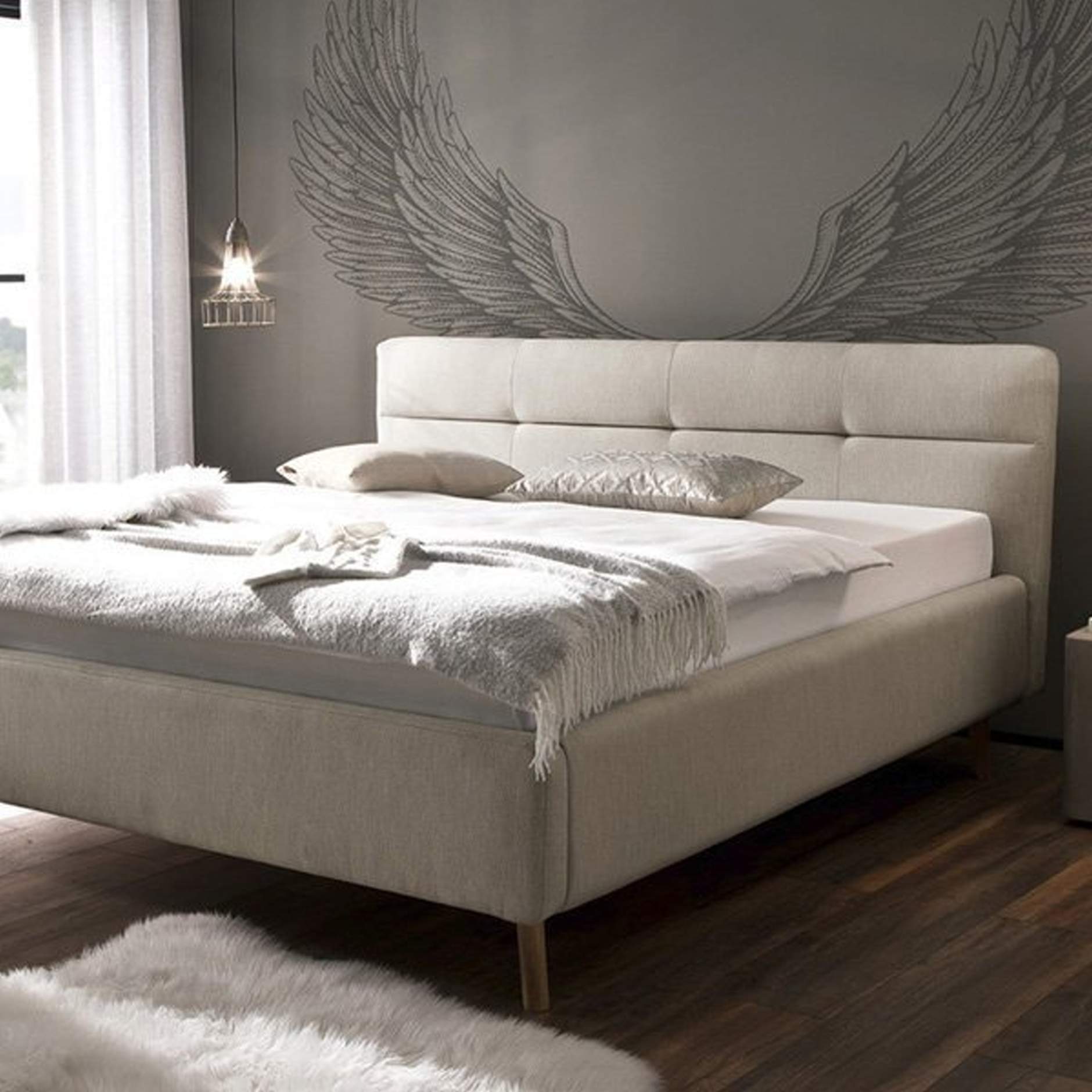 Gestoffeerd bed 160x200