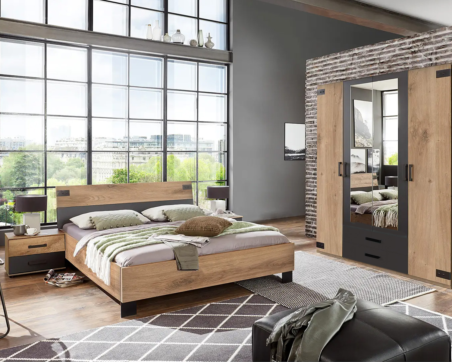 Slaapkamerset industrieel