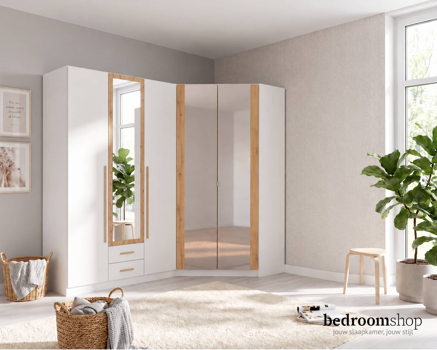 Hoekkast met kast links Hoekkast met kast links