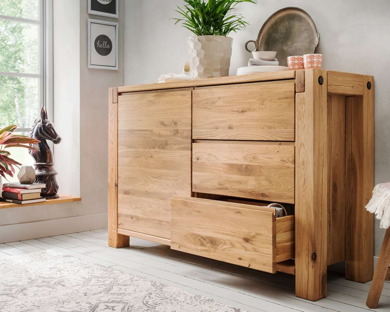 Wild eiken combi commode Wild eiken combi commode