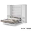Wit opklapbedset luxe 160x200