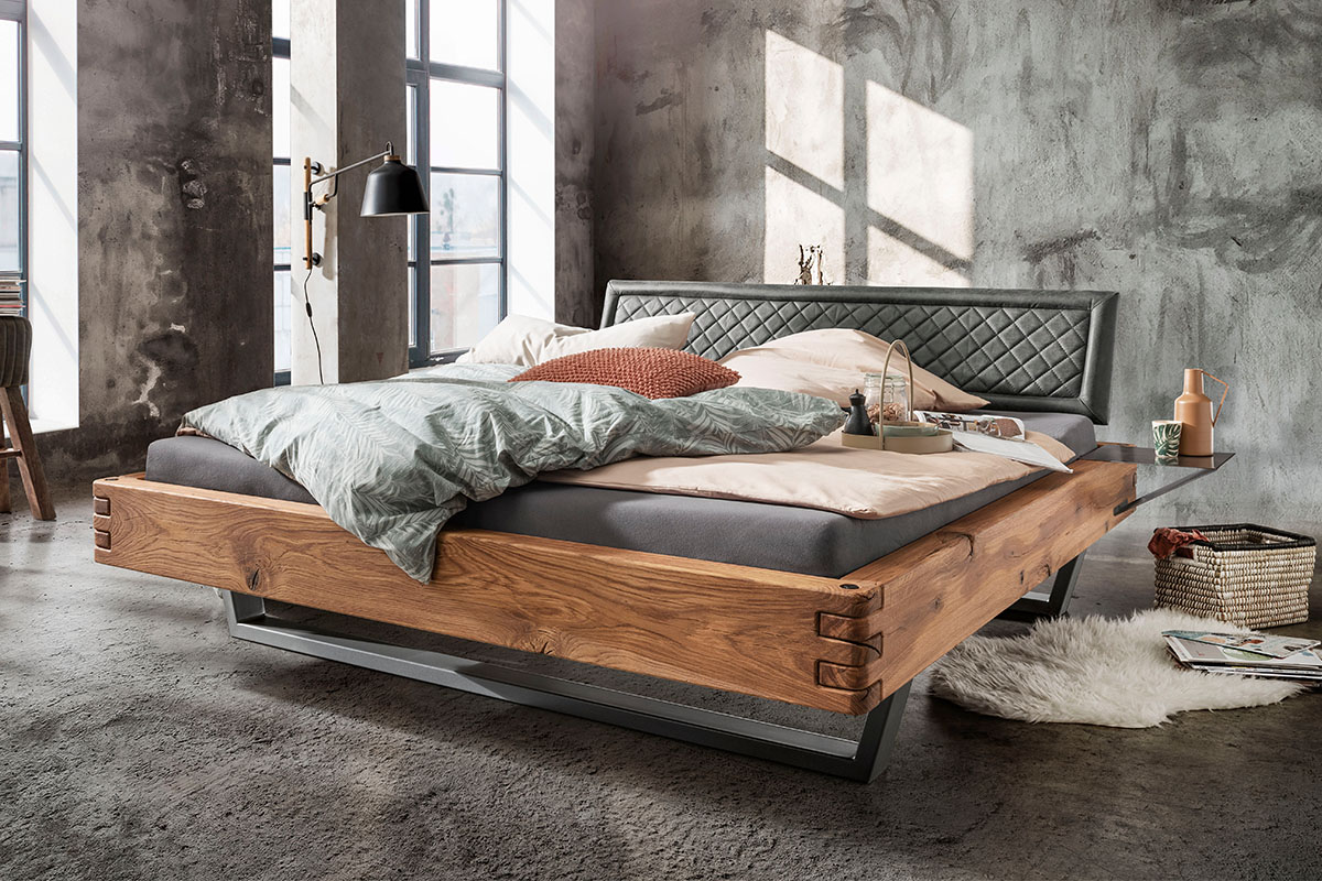 Massief eiken balkenbed Genève
