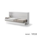 Opklapbed laag horizontaal wit