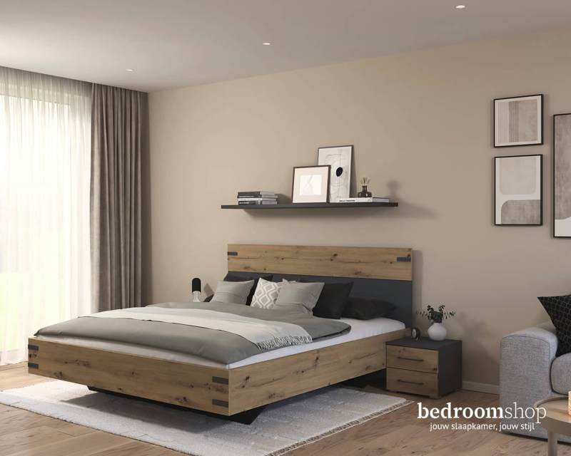 Bed San Diego Artisan eiken