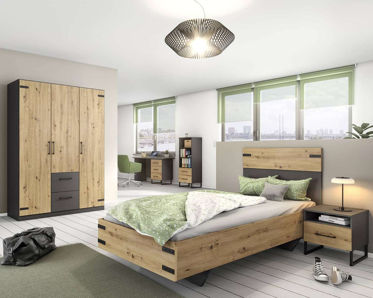 Eenpersoons slaapkamer Eenpersoons slaapkamer