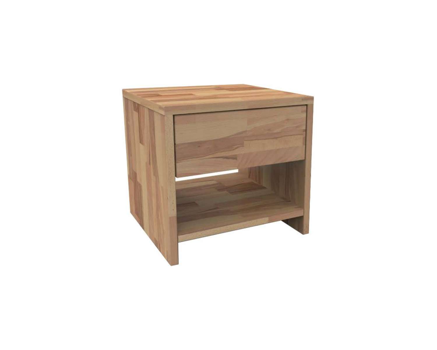 Tweepersoons houten bed Kreta nachtkastje hout Tweepersoons houten bed Kreta nachtkastje hout