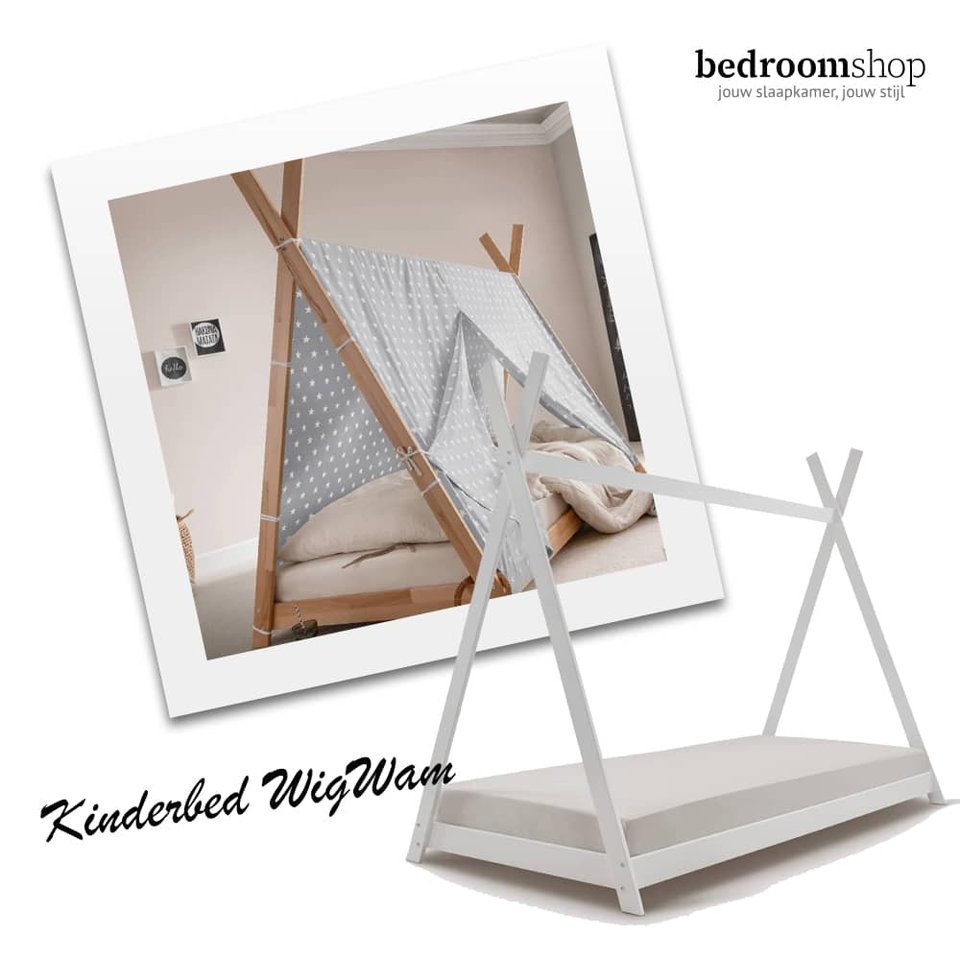 Laag kinderbed - vloer wigwam