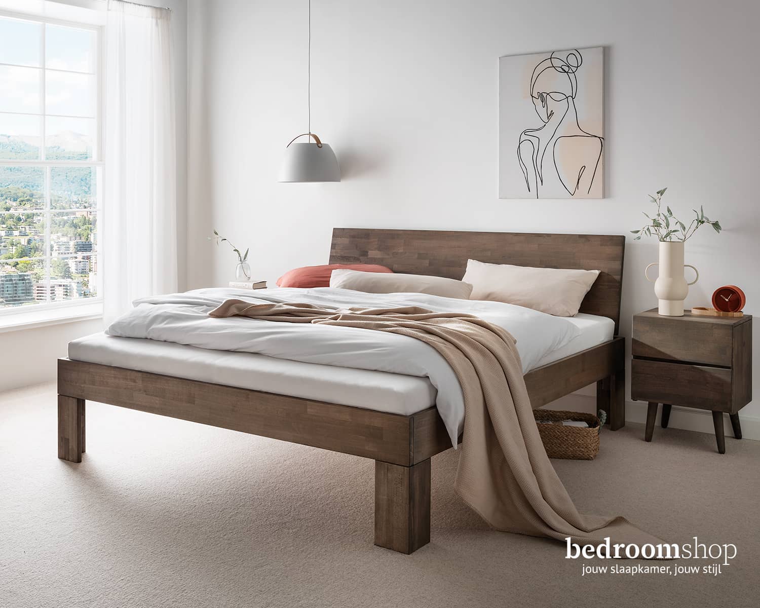 Tweepersoonsbed Mokka Tweepersoonsbed Mokka