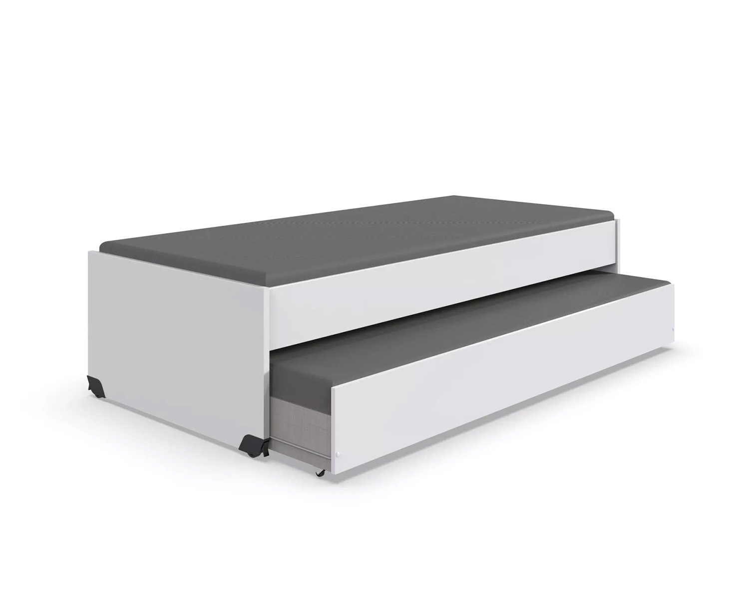 Wit onderschuifbed combi Wit onderschuifbed combi