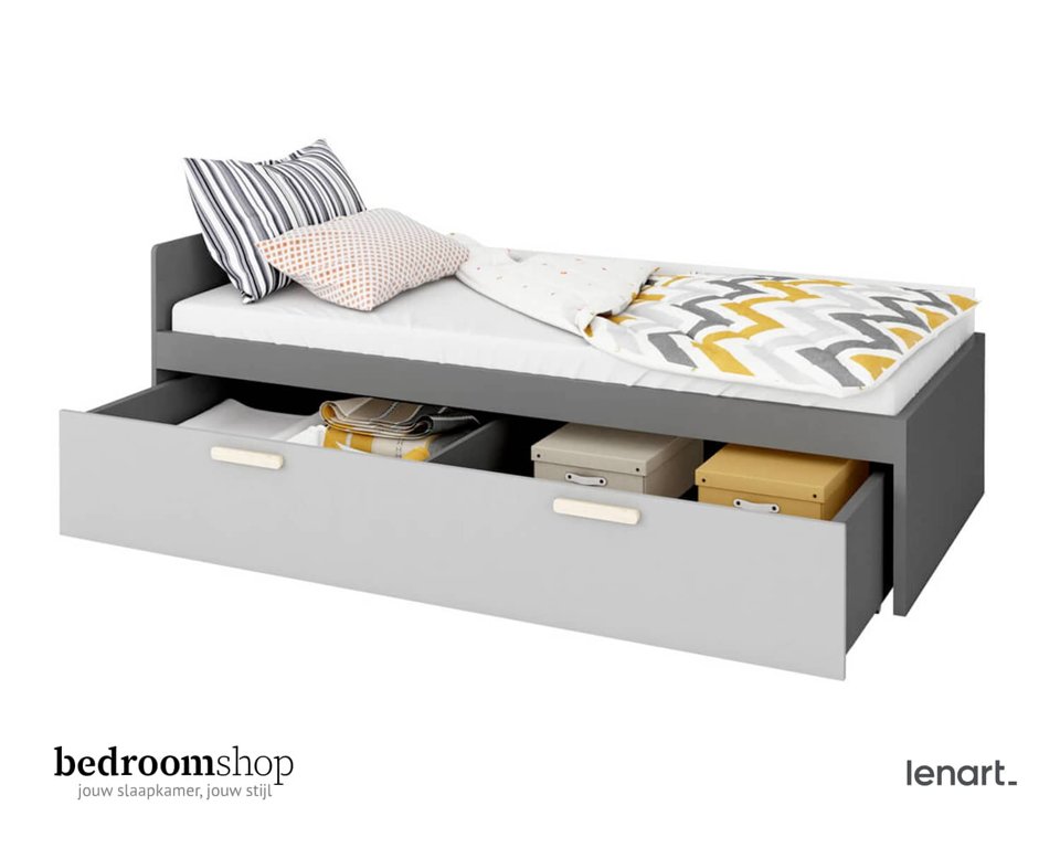 Kinderbed met opbergruimte