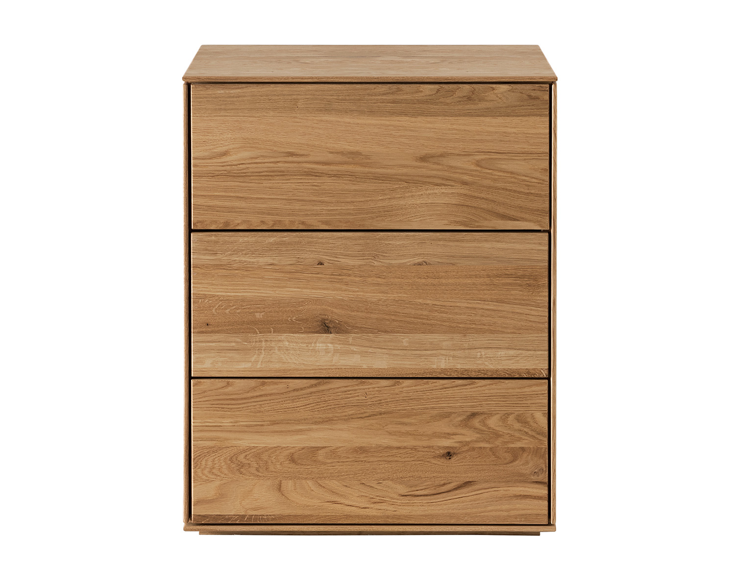 Nachtkastje eiken 3 lades Nachtkastje eiken 3 lades