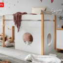 Kinderkamer halfhoogslaper