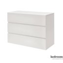 Commode massief hout wit