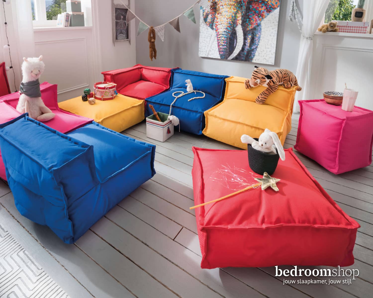 Zitkussens in de slaapkamer