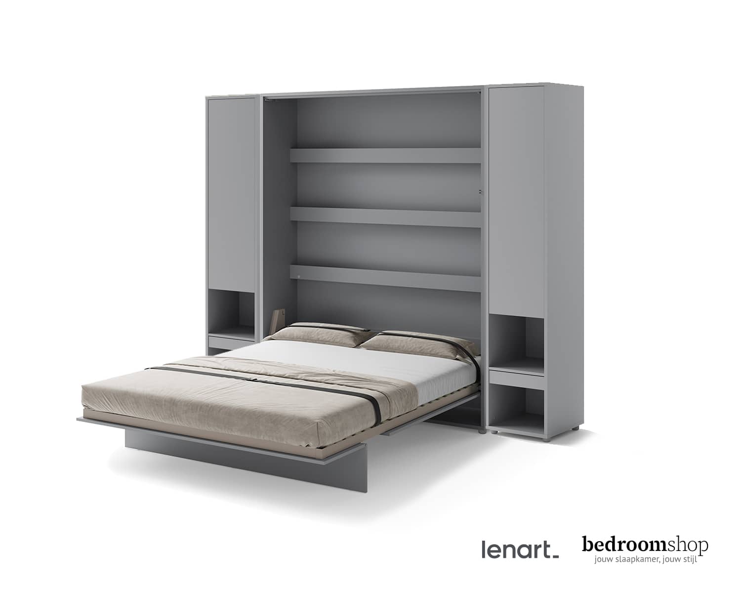 Grijs opklapbed luxe set