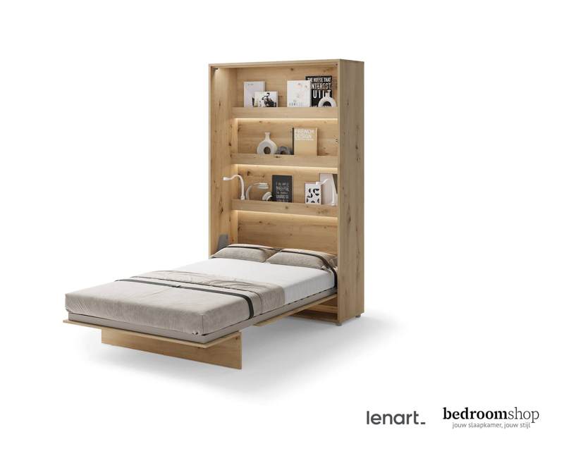 Opklapbed Elevation imitatie eiken twijfelaar