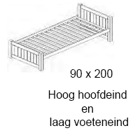 Hoog hoofd- en laag voeteneind