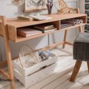 Beuken bureau massief hout kinderen