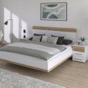 Wit tweepersoonsbed