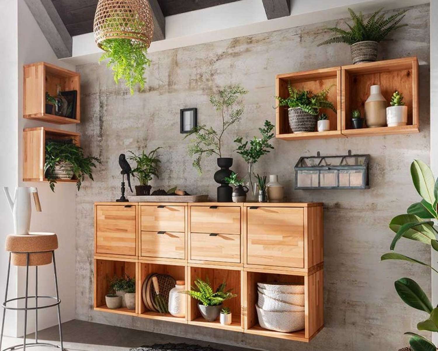 Wandmeubel kubussen - San Marcos