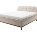 Beige / creme kleurig bed