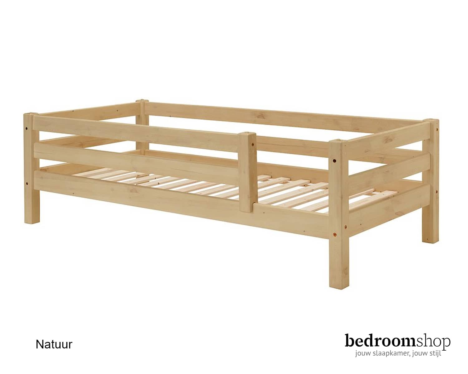 Kinderbed grenen met uitvalbeveiliging Kinderbed grenen met uitvalbeveiliging