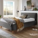 160x200 antracieten bed
