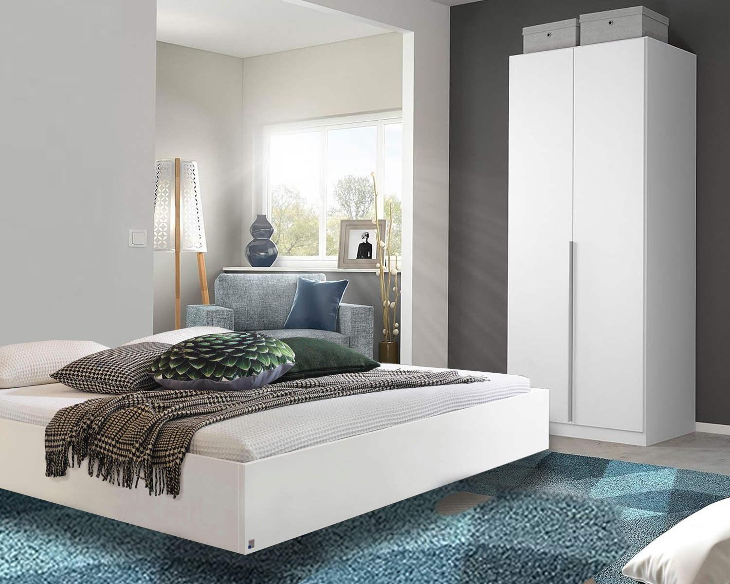 Complete slaapkamer wit