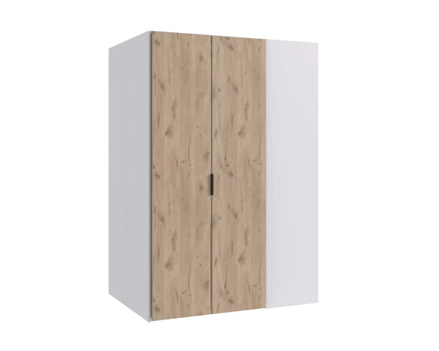 Inloopkast met imitatie eiken deuren Inloopkast met imitatie eiken deuren