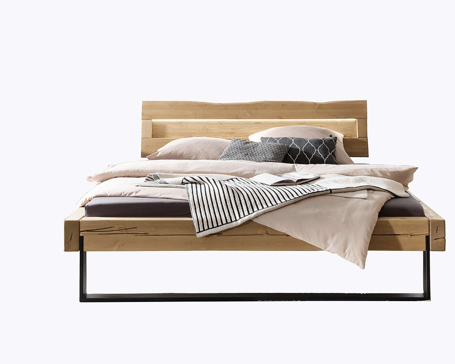 Massief eiken houten bed