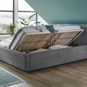 Bed grijs met opbergruimte