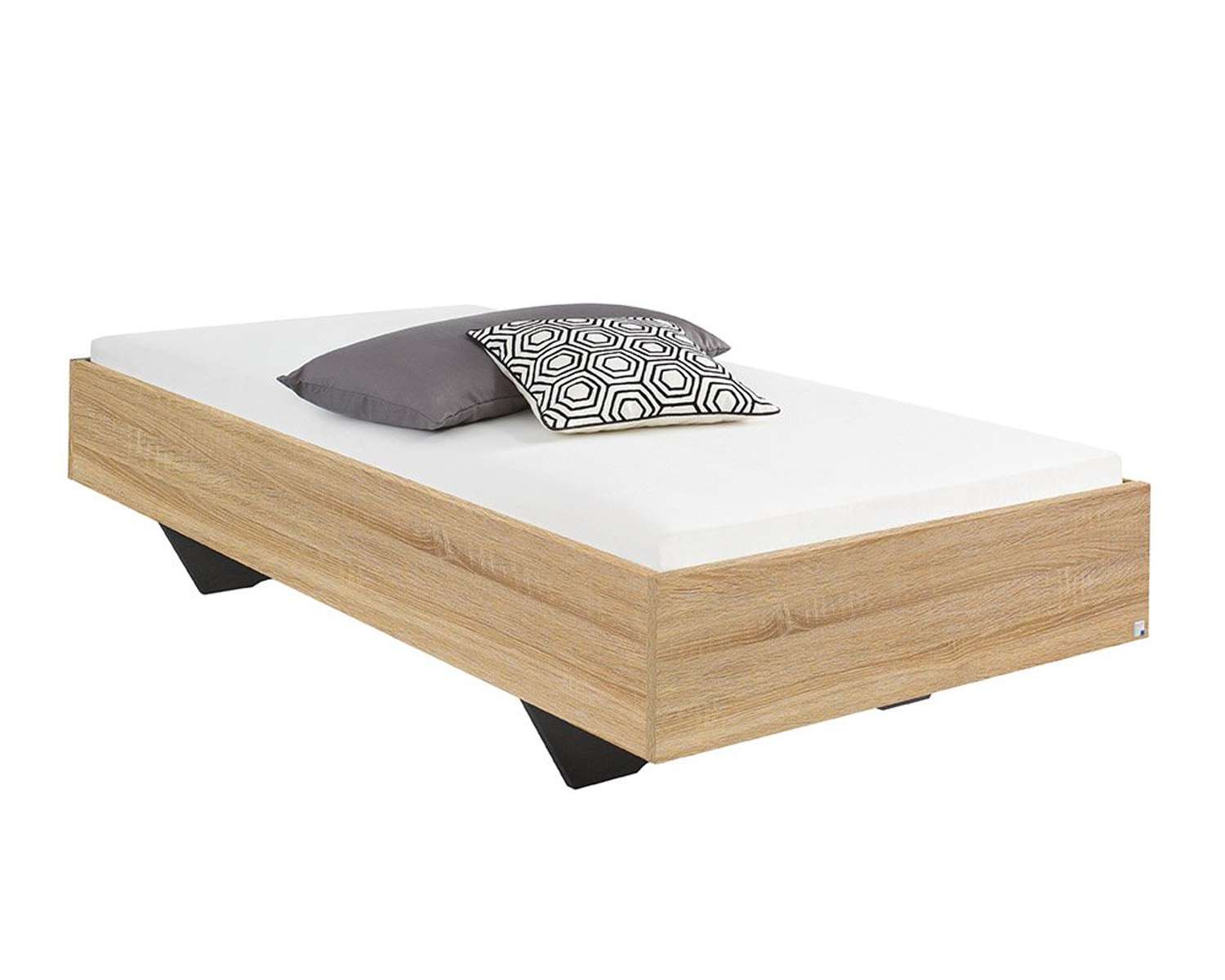 1-persoonsbed hout zand eiken 1-persoonsbed hout zand eiken