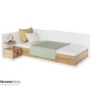 Kinderbed met opbergruimte, matras en bodem.