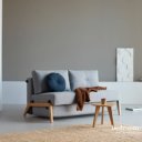 Slaapbank grijs hout