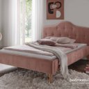 Roze bed stof