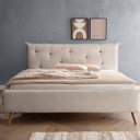 Stoffen bed 200x220