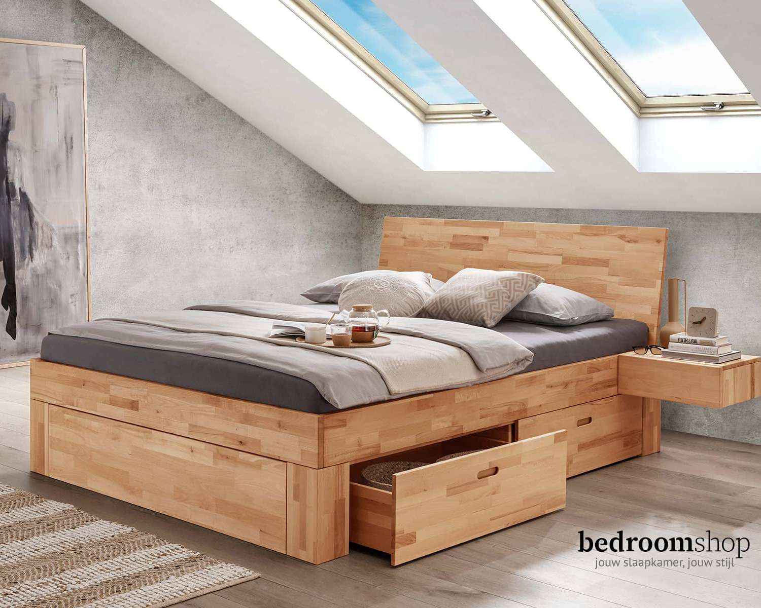 Bed met opslag Bed met opslag