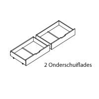 Met 2 grote opbergladen