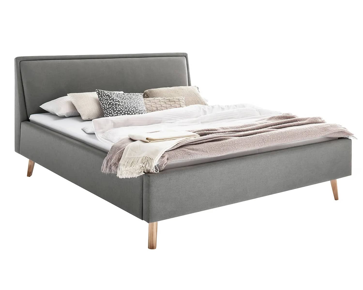 Grijs tweepersoonsbed 180x200 Grijs tweepersoonsbed 180x200