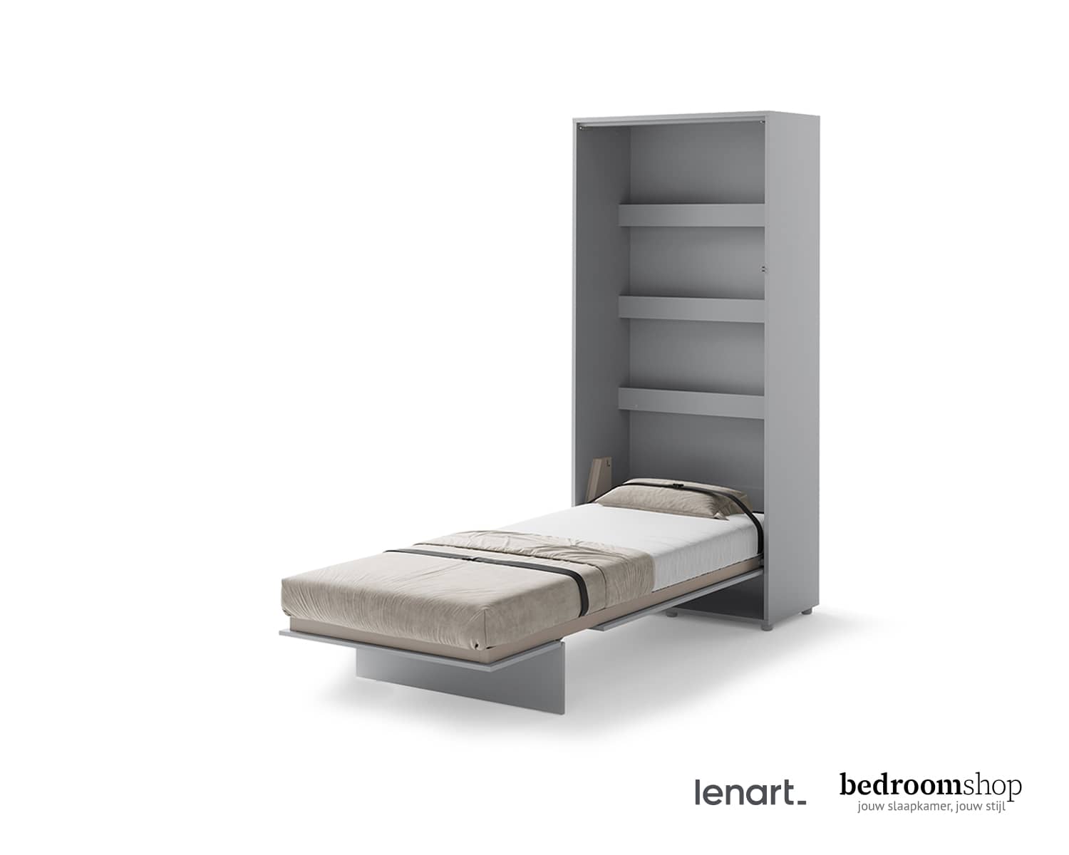 Opklapbed 1-persoons grijs Opklapbed 1-persoons grijs