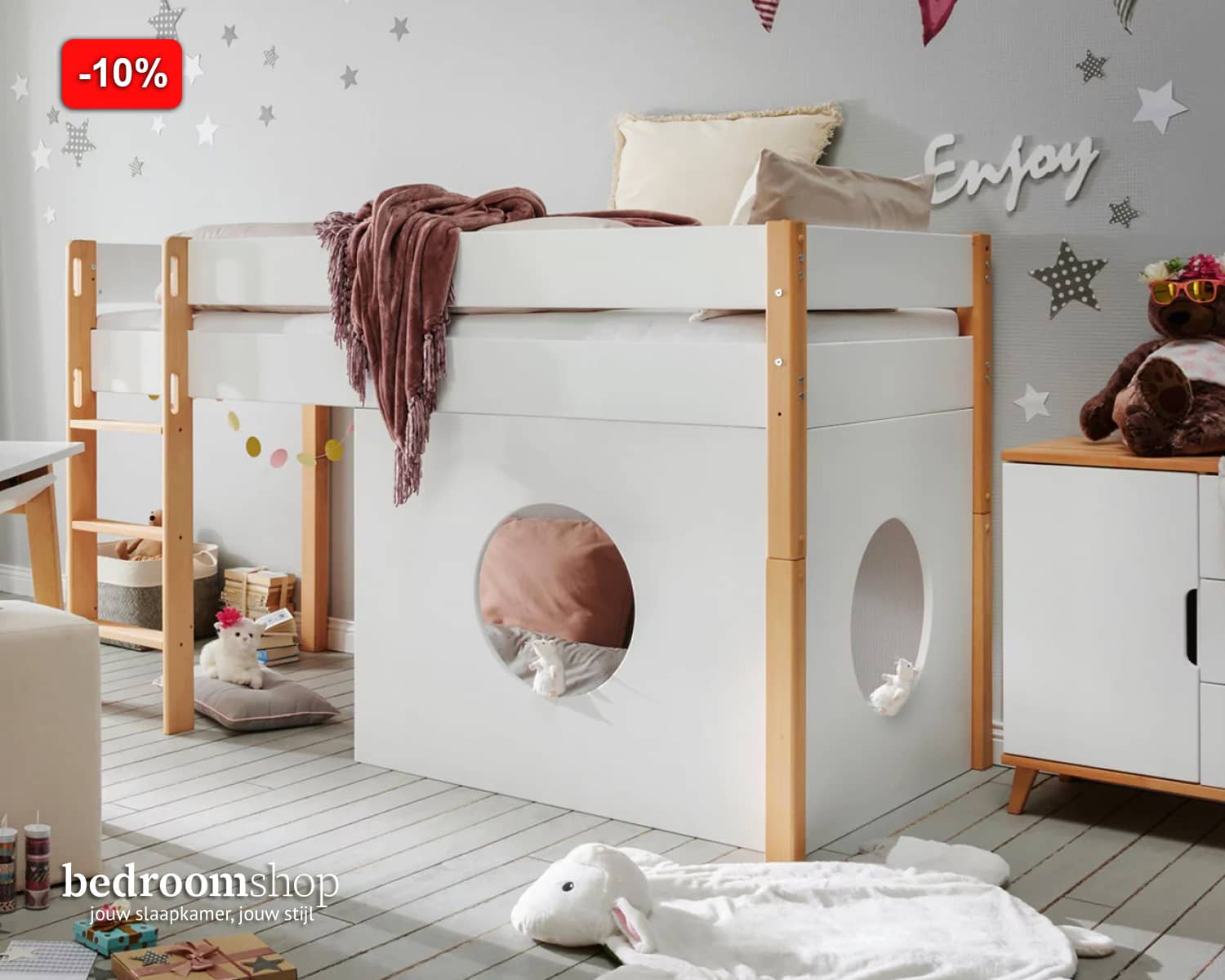 Kinderkamer halfhoogslaper