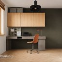 Studiekamer - bureau + bovenbouw
