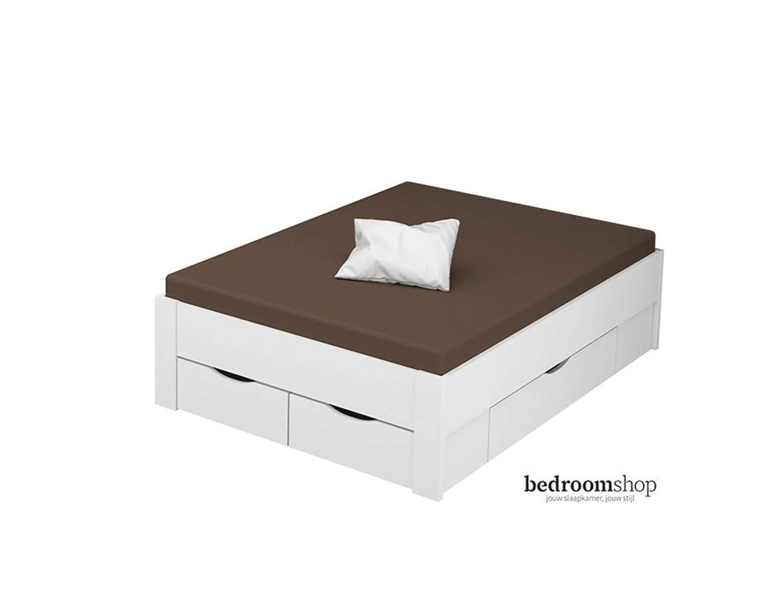 wit bed 140x200 met lades wit bed 140x200 met lades