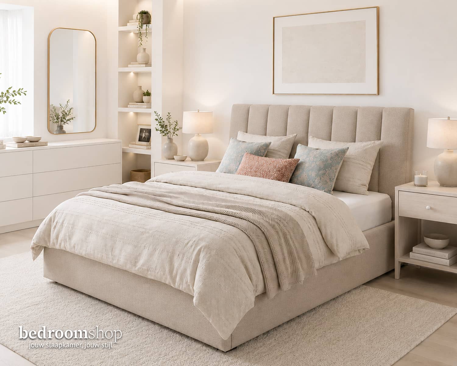 Bed met opbergruimte