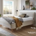 Ribbelstof 160x200 beige
