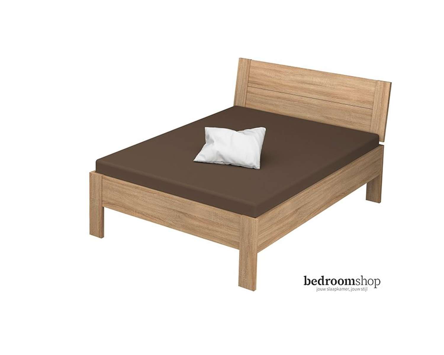eiken houten bed 140x200 met hoofdbord eiken houten bed 140x200 met hoofdbord