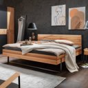 Industrieel bed kern beuken