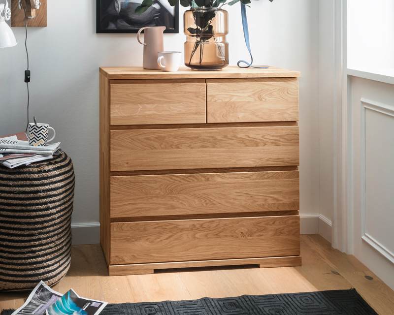 Commode massief eiken
