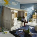 Uniek kinderbed beach house
